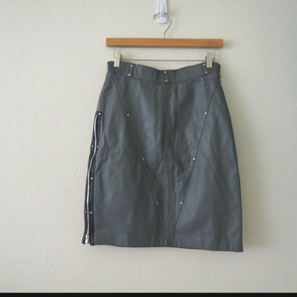 Vintage leather Harley Davidson skirt - Picture 2 of 3